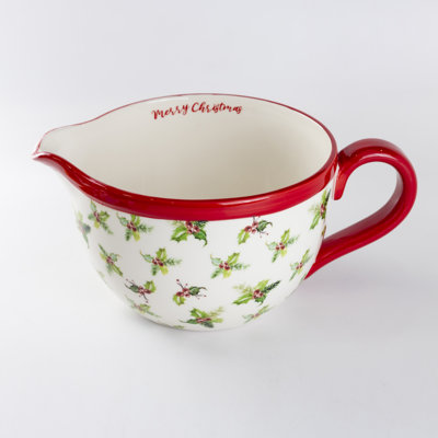 Holly Chintz Ceramic Batter Mixing Bowl