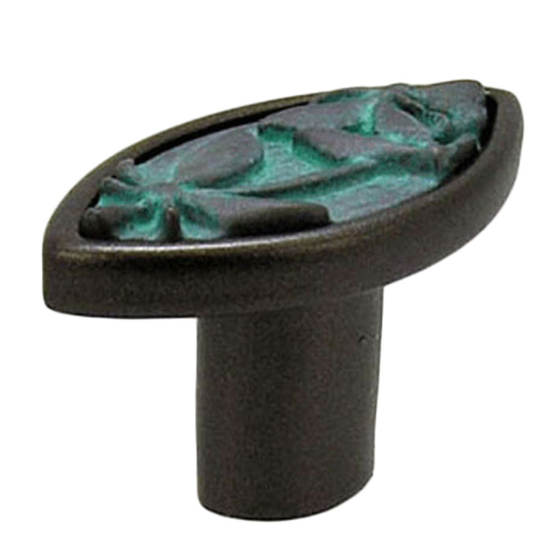 Novelty Knob, Bronze with Verdiris