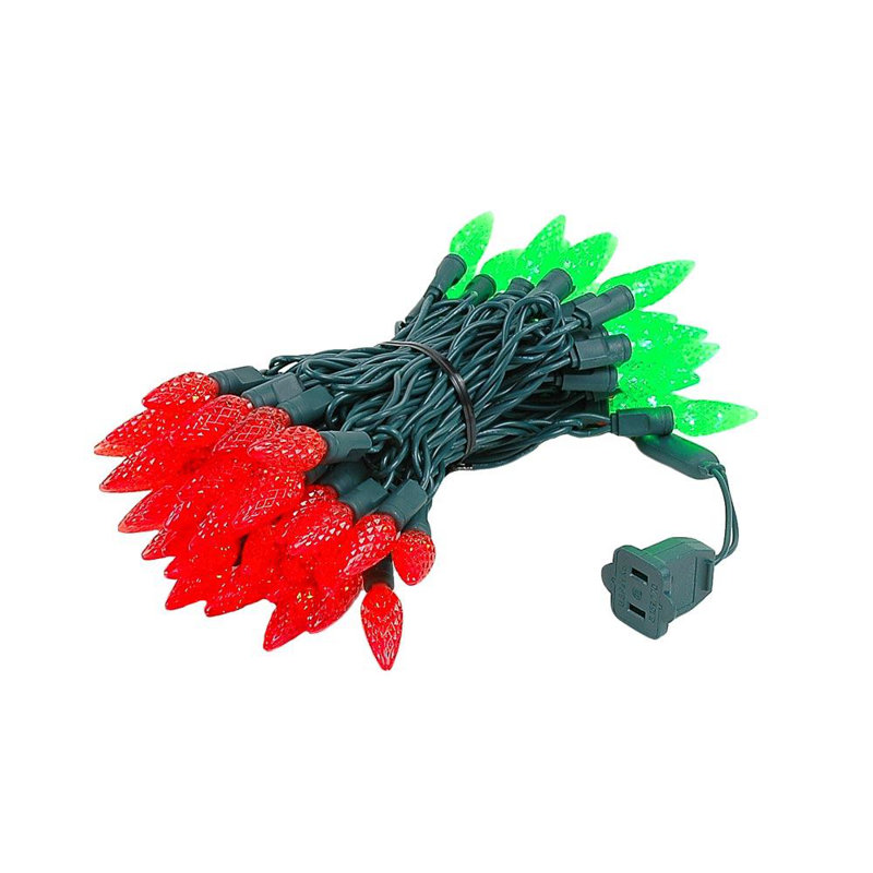 Guirlande lumineuse 70 lumières, Rouge / Vert