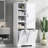 Versatile Bathroom Storage Cabinet With Doors, Drawers, And Adjustable Shelves, Offering Ample Space And Stylish Design.-809475053