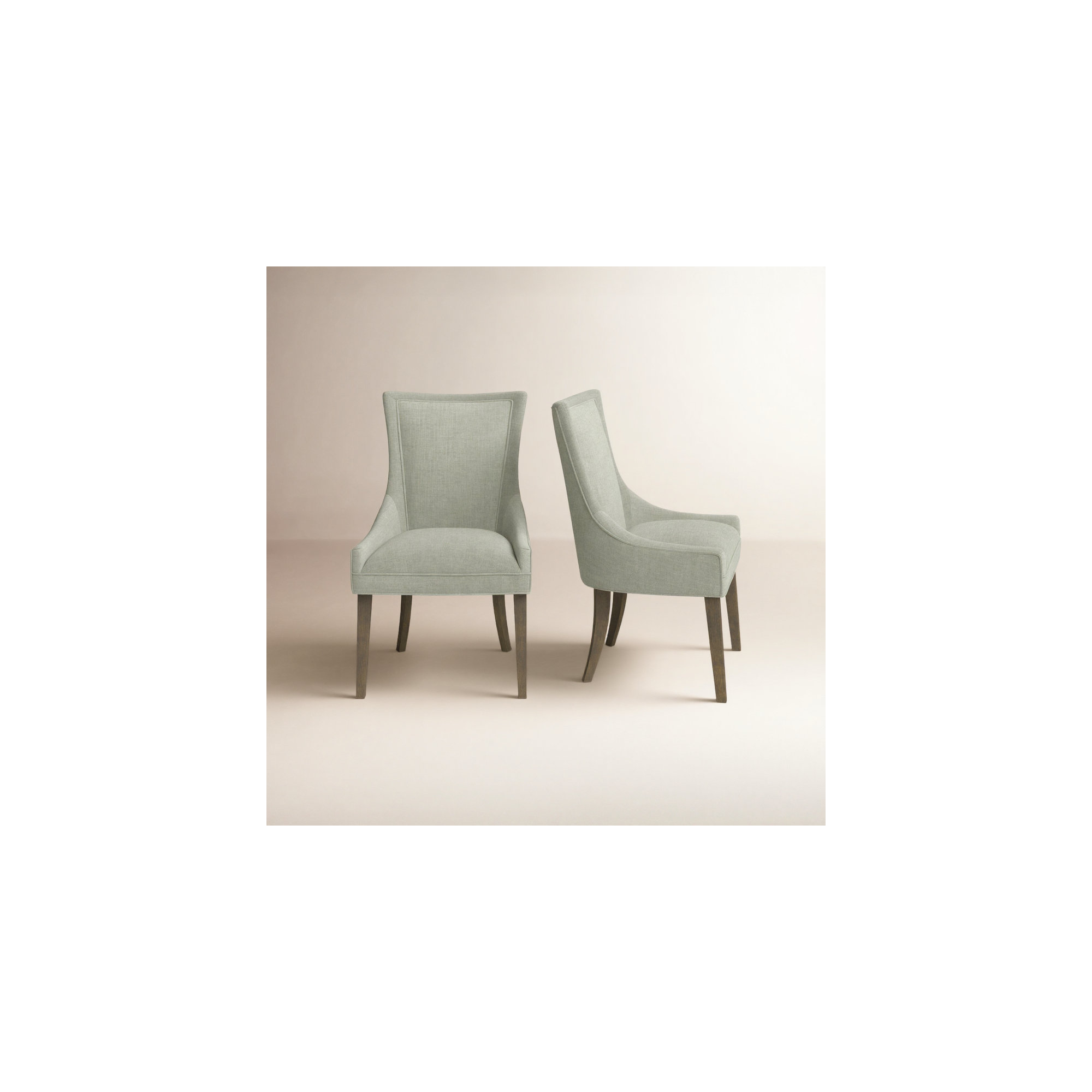 Ultra Velvet Dining Upholstered Side Chair, Light Green