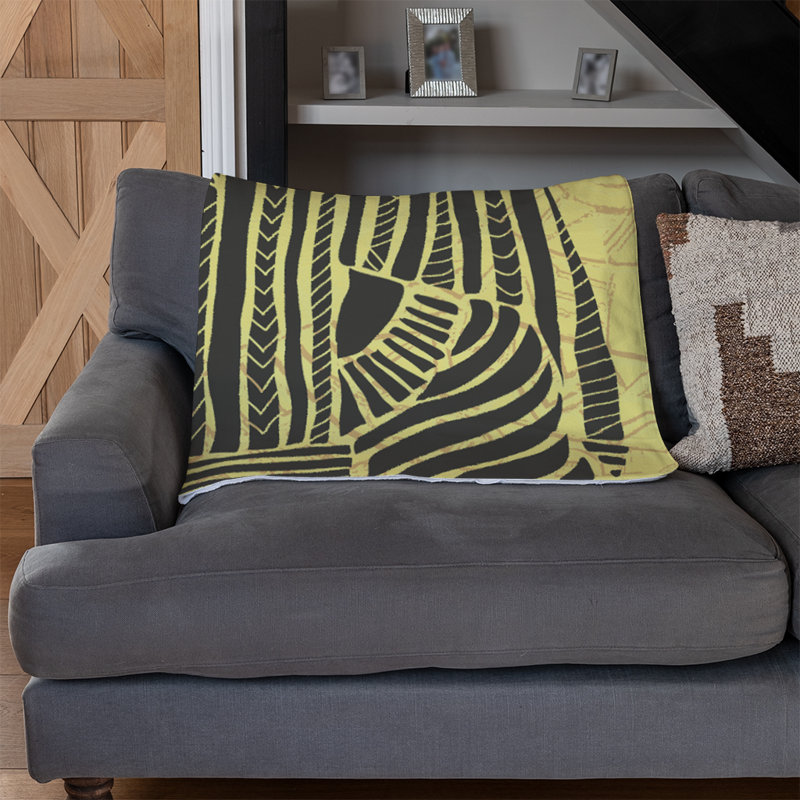 Brady Throw Blanket, Yellow