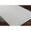 Evett rayé tissé à la main recyclé P.E.T. Tapis argent clair / ardoise pâle-1923722145