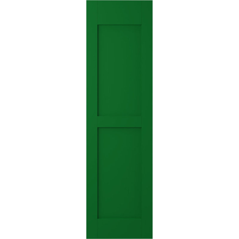 Deux volets à panneaux surélevés Americraft (par paire), Vert Guignet, 53", 18"