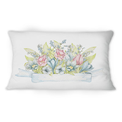 Floral Throw Pillow