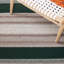 Tapis rayé vert / gris Dhurries-62440683
