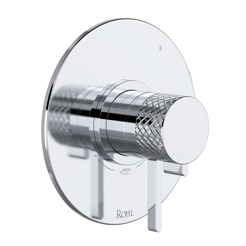 Tenerife 1/2" Therm & Pressure Balance Trim with 3 Functions, Polished Chrome