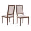  Ensemble de 2 chaises de salle à manger avec dossier canné French Country