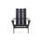 Foldable Chair In Black - Wood Made, 30In D X 33.13In W 37In H, 22.39Lb, Deck Enjoyment Black, Wood, Deep Wide High, For Patio And Poolside-826933009