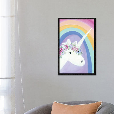 Floral Unicorn I by Roey Ebert - Painting on Canvas
