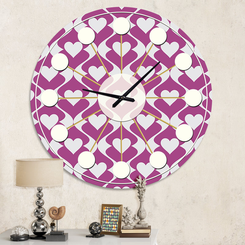 Horloge murale rétro Mid-Century, Moyenne
