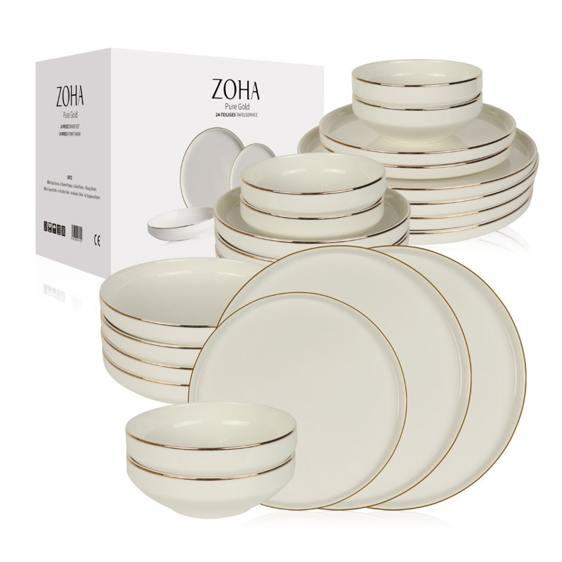 Ceres Piece Porcelain Dinnerware Set - Service for 6