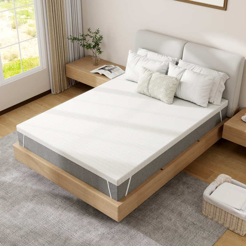 3" Firm Single-Layer Foam Thin Mattress With Adjustable Anti-Slip Straps, Zip-Off Washable Cover, Certipur-US Certified, Full