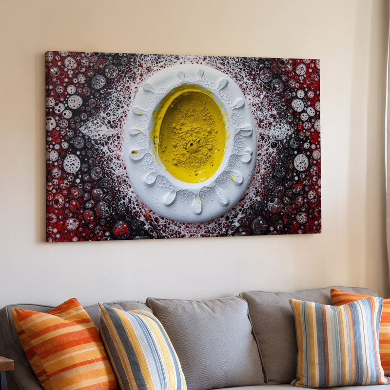 Reproduction d'art sur toile, "Abstract Egg", H 9 po x l 12 po