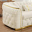 Canapé modulaire luxueux en velours Chesterfield