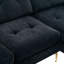 Canapé modulaire convertible en L 110 po avec repose-pieds mobile Modern Sofa Modern-815432209