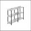 Table d'appoint, console, vestibule, étroit, canapé, salon, chambre à coucher, stratifié aspect marbre blanc, métal noir, contemporain, moderne-118038027
