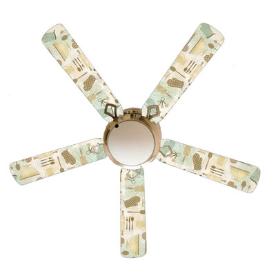 Ventilateur de plafond à 5 pales 52 po avec chaînette et ensemble d’éclairage inclus Godmanchester