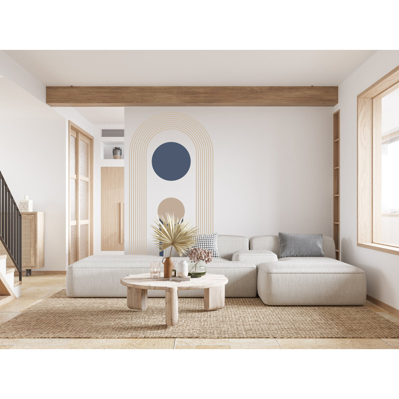 Adhésif décoratif Boho, autocollant d'arche de lit, arc plein arc, milieu de siècle, adhésif mural Hedboard, autocollant mural arche, autocollant mural arche 130LU