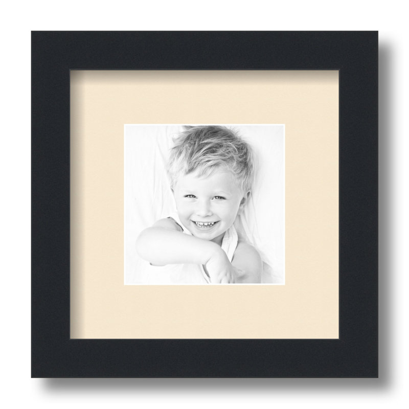 Cadre pour photo simple 5 "x 5" en bois mat, Albâtre