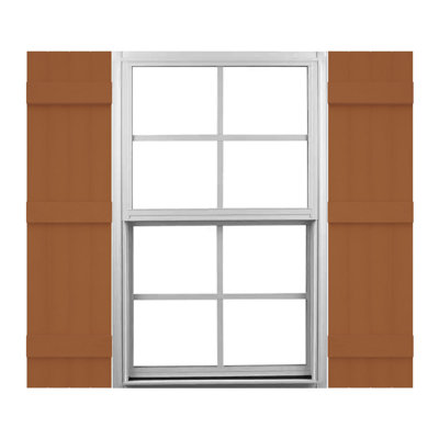 Mid-America Vinyl, TailorMade Size Four Board Joined Shutters, w/Installation Shutter-Lok's & Matching Screws (Per Pair)