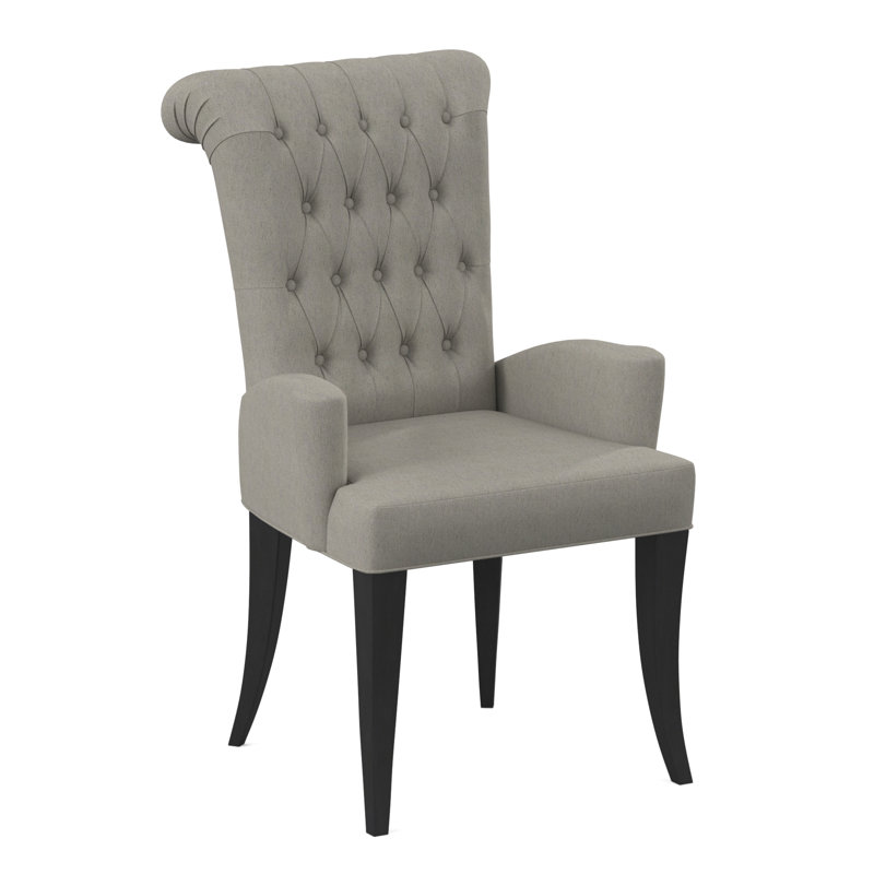 Petit fauteuil de salle à manger Gossamer, Espresso, 100% polyester Libby