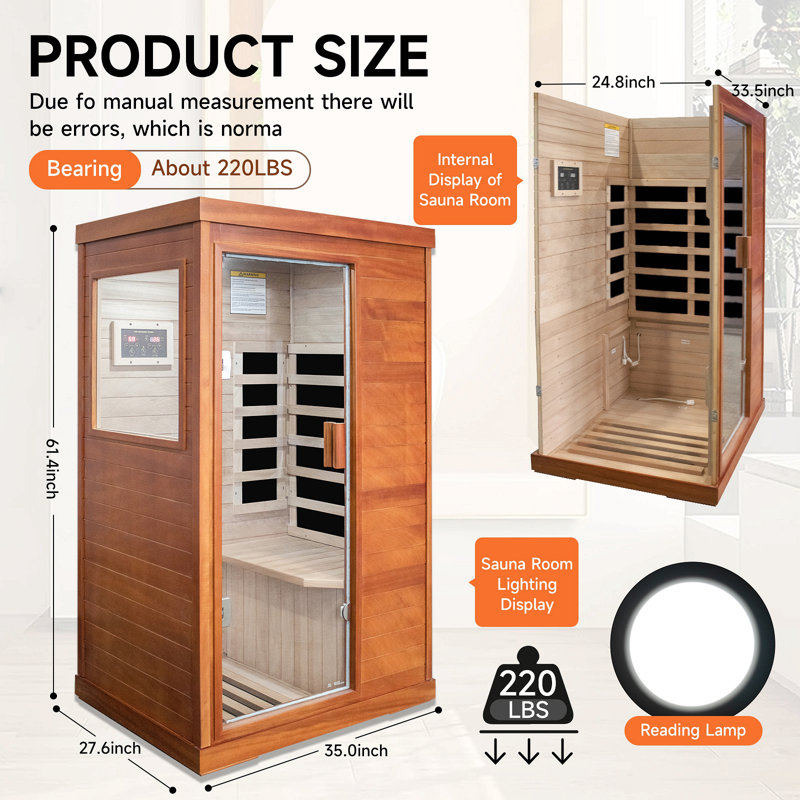 Chambre simple avec sauna à infrarouge