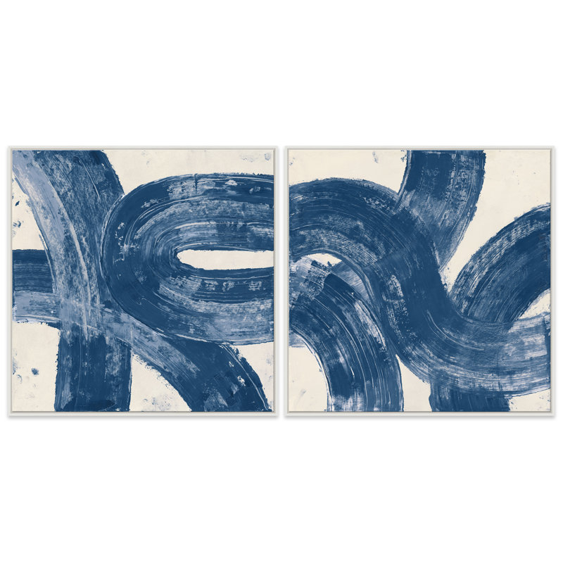 Ribbon I & II Giclee On Canvas