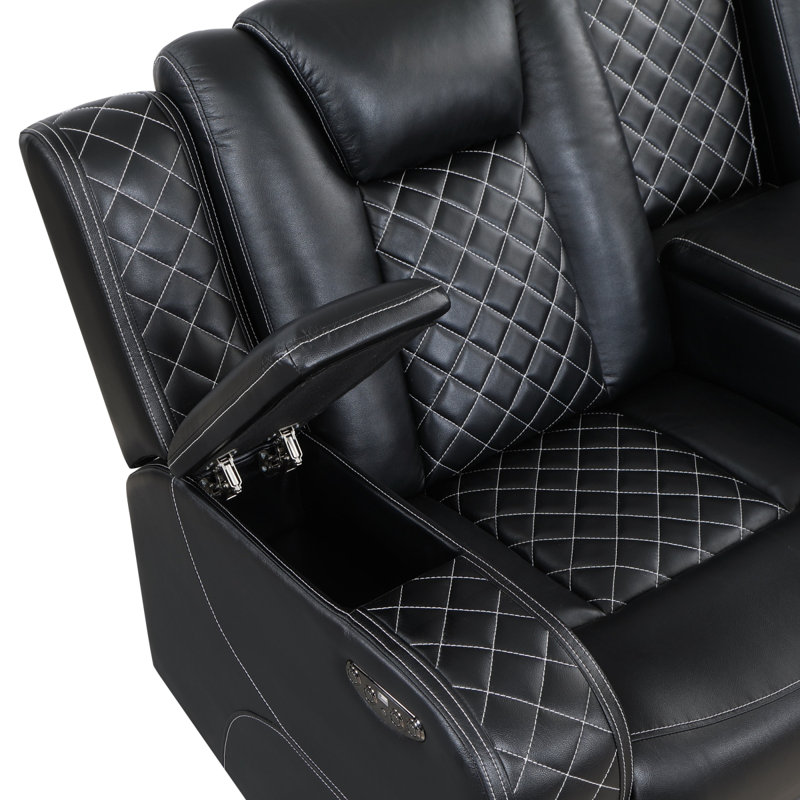 Causeuse inclinable Radiant Power, Noir