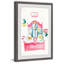 «Pink Bed Reading» - Reproduction d'art sur toile encadrée-26009709-33455705