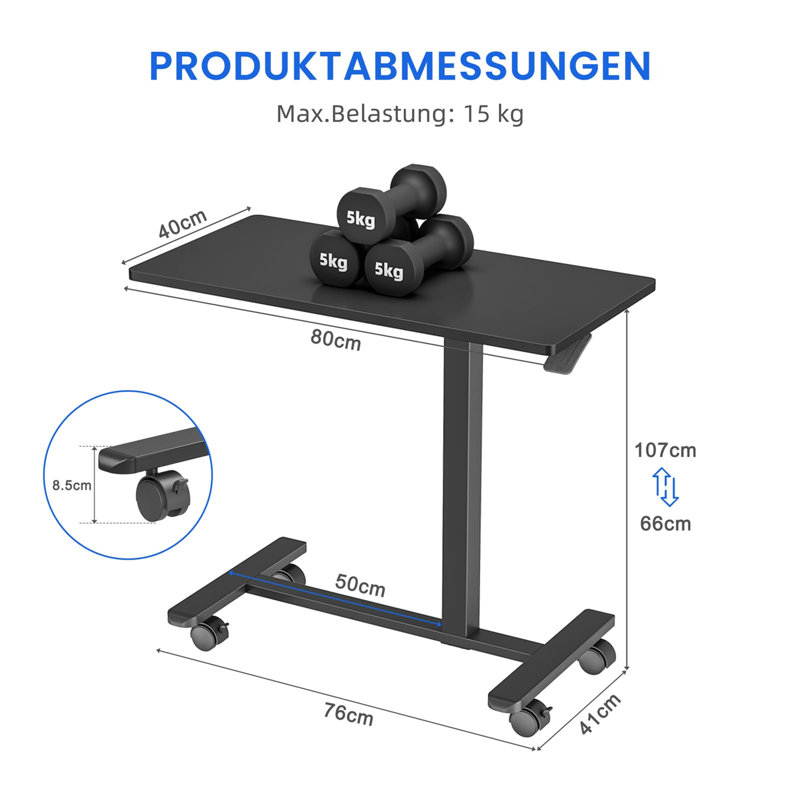 Faaliliu 10cm W Laptop/Tablet Storage Cart