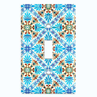 Plaque murale à interrupteur à bascule Elegant Tile 1-Gang