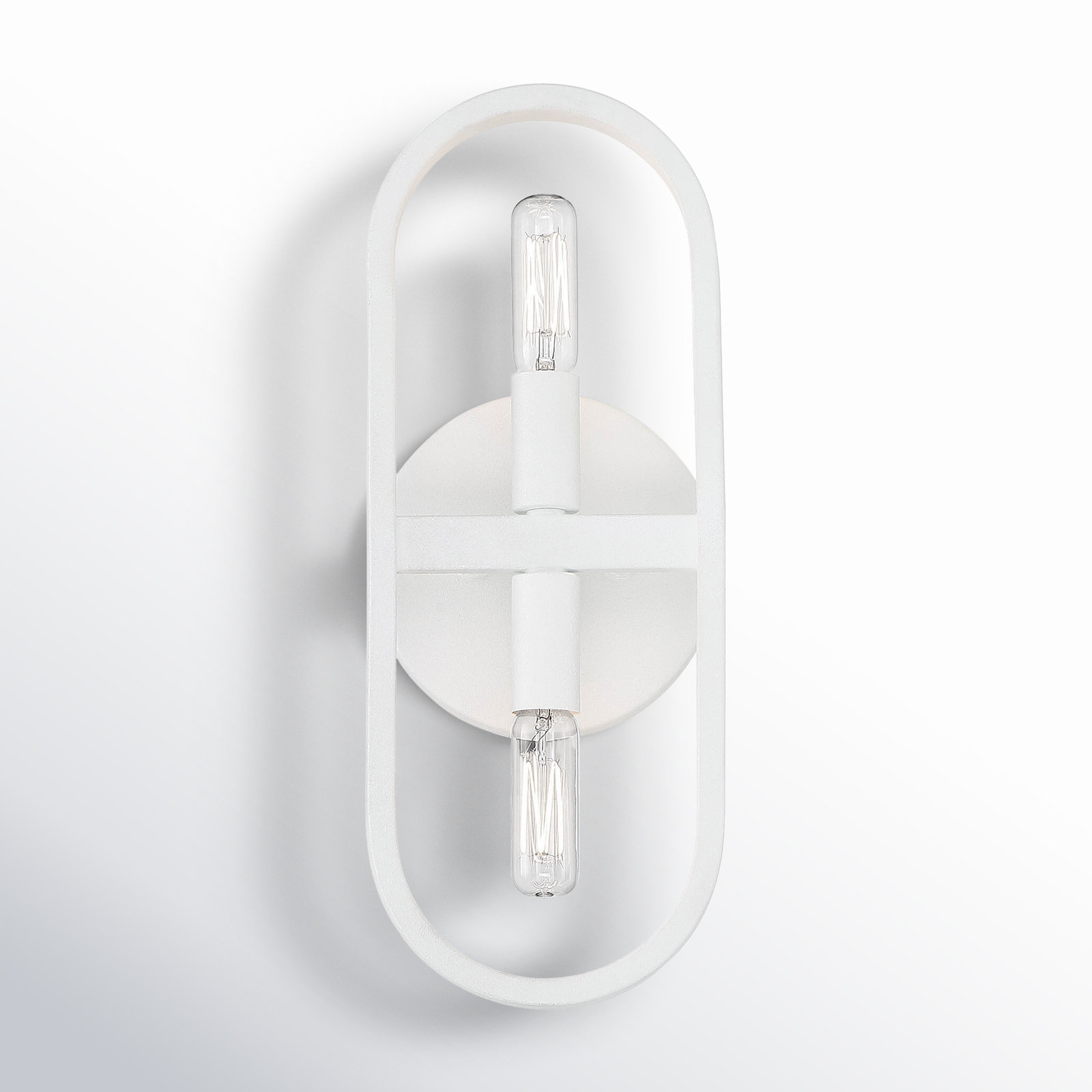 Envoy 2 Light Dimmable Armed Sconce, Matte White