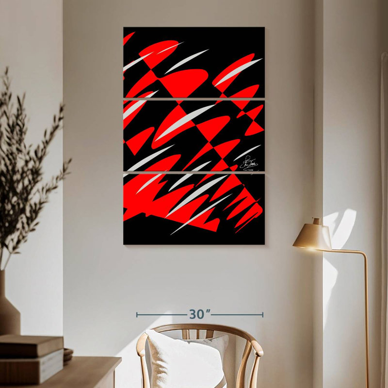 Avery Reflections Red, 65" H x 42" W