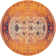 Hertzler Oriental Orange / Multi Area Rug
