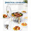 Ensemble de 4 réchauds à buffet, 4 chauffe-plats et réchauds à buffet-1924295526