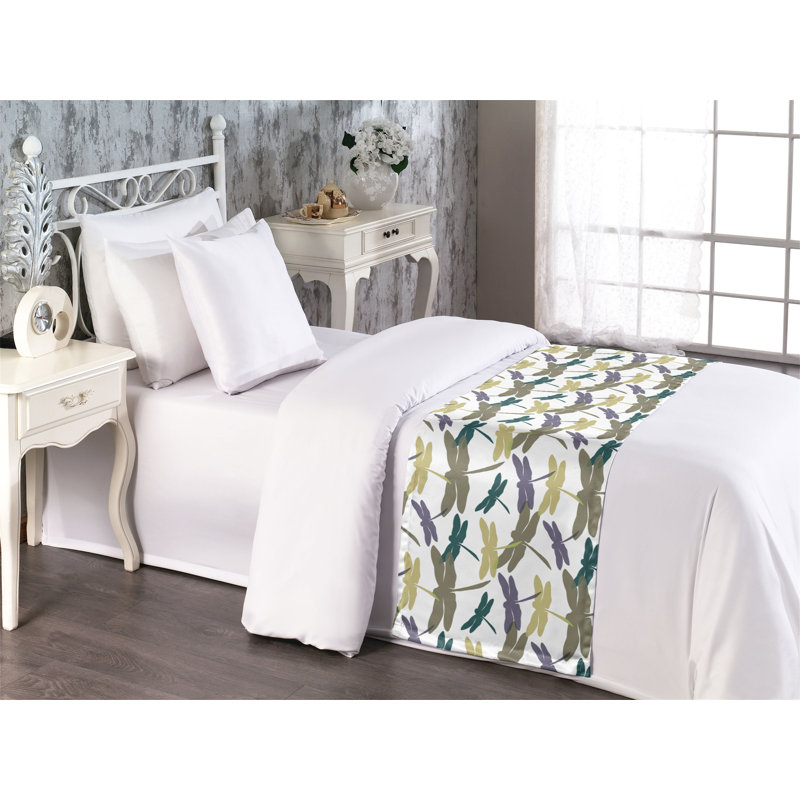 Foulard de lit Ambesonne Dragonfly, Lit simple