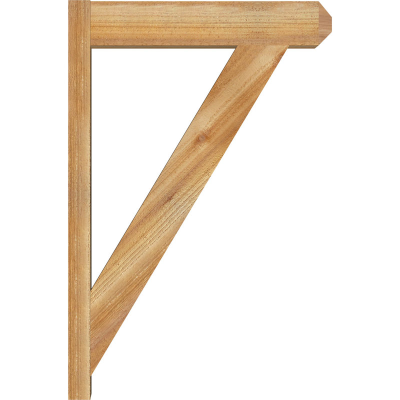 Artisan traditionnel en bois rustique, P 24 po x H 36 po, Cèdre rouge de l'Ouest de 6 po (sciage brut)