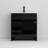 30" Black Bathroom Vanity with Drop-in sink