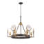 Lustre rustique 6 lumières Edford