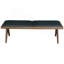 New Arrived Keira Black Vegan Leather Bench