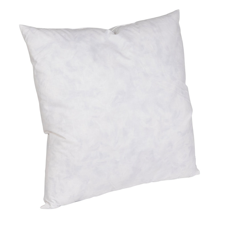 18" X 18" Duck Feather Down Pillow Insert, Square 18"