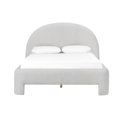 Lit plateforme tapissier Mila