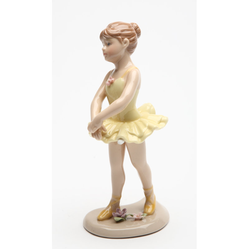 Figurine Faulks ballerine debout dans une robe