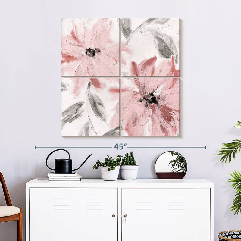Blushing Joy I, 32" H x 32" W