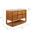 Oakman 48 In. Mango Wood Single Sink Carrara White Marble Countertop Bath Vanity-1918172875
