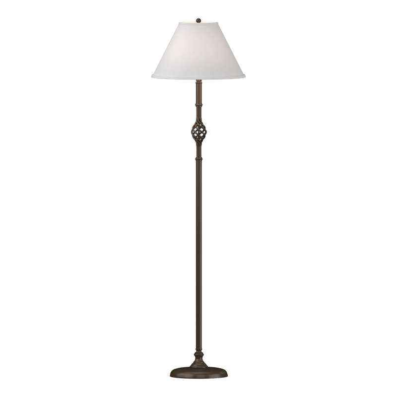 Lampe sur pied 45 "Twist Basket, Anna ton naturel, Bronze