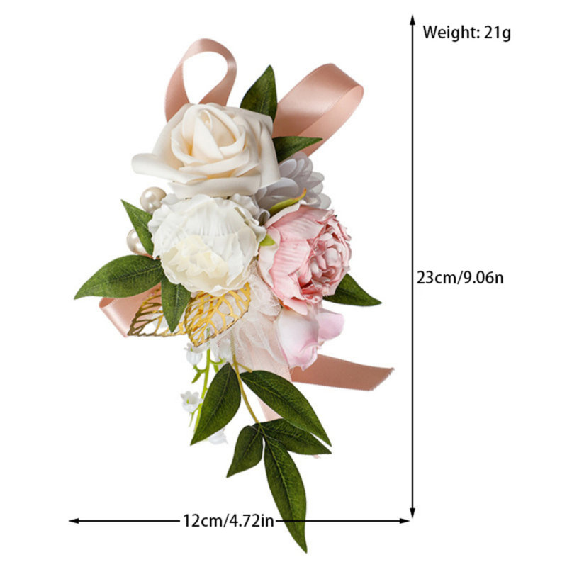 2 pièces de fleurs de corsage d'épaule de mariage, femmes, retour de bal / corsage de bal, etc.