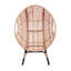 Elegant Arc Back Hanging Egg Chair