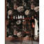 Papier peint floral foncé Moody Still Life Flower Mural Elegant